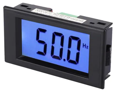 Image de D69?HZ Fréquencemètre à affichage numérique 45.0~65.0Hz AC80~300V Cymètre avec écran LCD