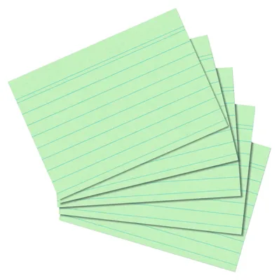 Immagine prodotto di herlitz Karteikarten, DIN A7, liniert, grn