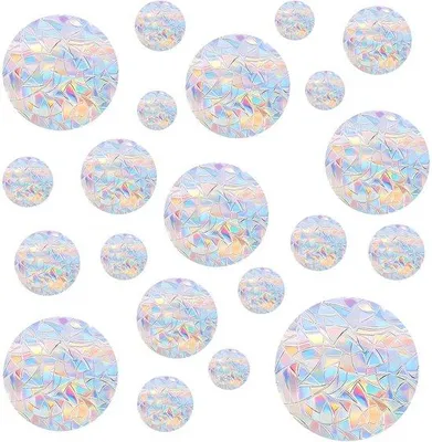 Produktbild von 42 Stück Regenbogen Fensterfolie, Vogelschutz, Glasdekor
