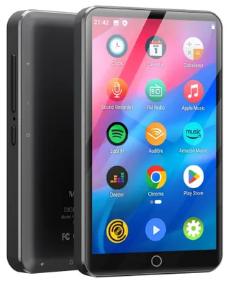 Image de Lecteur MP3 avec 16 Go de mémoire - Écran tactile de 4 pouces - Bluetooth et Wi-Fi - Noir - Lecteur de musique