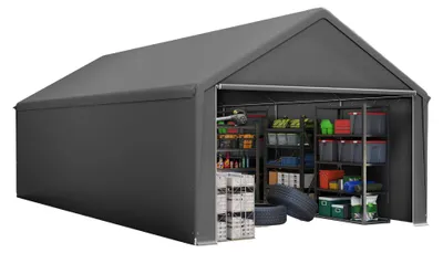 Produktbild von Aufstellzelt – Zeltdach – Garagenzelt – Schuppenzelt – Carport – Mit Rollo