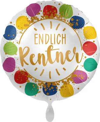 Produktbild von Endlich Rentner Folienballon 45cm