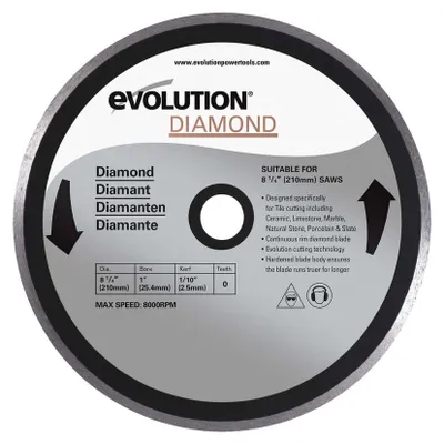 Produktbild von EVOLUTION Sägeblatt 210mm (7-14") Diamantscheibe