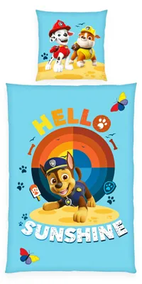 Productafbeelding van Paw Patrol beddengoed, 135 x 200 cm, katoen, kinderbedset, 2-delig, omkeerbaar motief