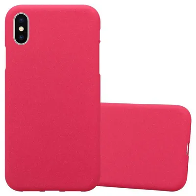 Produktbild von Cadorabo Schutzhülle für Apple iPhone XS MAX Hülle in Rot Handyhülle TPU Etui Cover Case