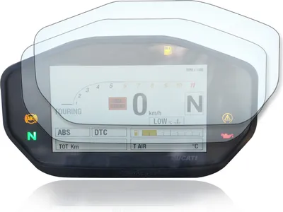 Produktbild von Tachoschutzfolie Displayschutzfolie passend für Ducati Streetfighter V2 2022 1x Ultra Clear / 1x Anti Glare