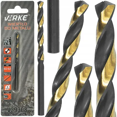 Obrázok produktu pre Verke Vrták do kovu HSS s titánovým povlakom 5 mm