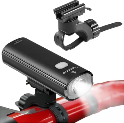 Immagine prodotto di FIT4MED | Luce a Led per bicicletta - 400 Lumen - Ricaricabile via Usb - 99 G - Impermeabile Ipx4