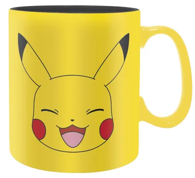 Pokémon Pikachu Gesichtstasse, Keramik, 460 ml, spülmaschinenfest