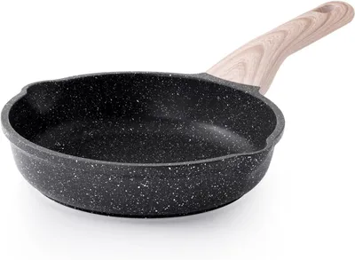 Obrázek produktu pro Pánev s nepřilnavým povrchem 20 cm, žulový povrch, vhodná pro indukci, zdravá a netoxická, bez
