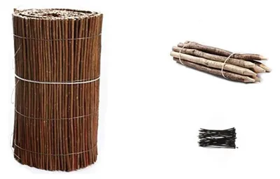 Zdjęcie produktu dla Obrzeże do ogrodu i rabat wykonane z rattanu, 300 cm