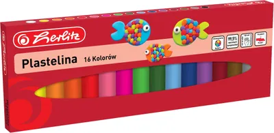 Zdjęcie produktu dla Plastelina 16 intensywnych kolorów