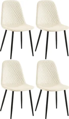 Immagine prodotto di set di 4 lettini prendisole - Sedie da cucina - Eccezionale comfort di seduta e design elegante