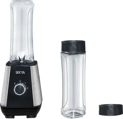 Produktbild von Deeya Standmixer Smoothie-Maker mit 2 Mixbehältern Schwarz