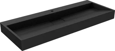 Immagine prodotto di Mexen Ava lavabo da appoggio in conglomerato 1/O 120 x 46 cm, nero - 23011271