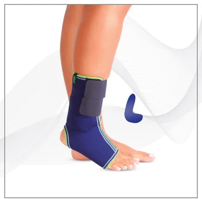 Image de Chevillère active Plus avec pelote et double fermeture velcro MSHB5002-XL