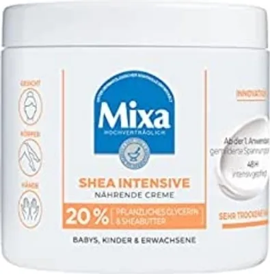 Immagine prodotto di Mixa, Shea Intensive, crema con glicerina e burro di karité, 400ml
