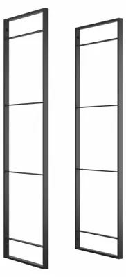 Obrázek produktu pro Sada policových rámů Emuca, výška 1150 mm, ocel, černá barva