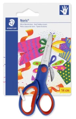 Produktbild von STAEDTLER Noris 965 Bastelschere Blisterkarte mit Schere, 14 cm Scherblatt