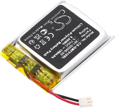 Image de TECHTEK Batterie compatible avec [Garmin] Fenix 5S, Fenix 5S Plus remplace 361-00096-00