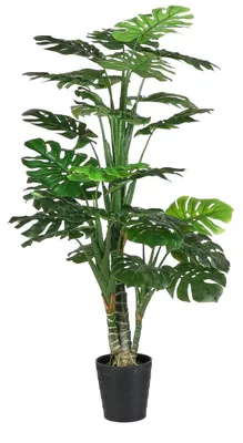 Obrázok produktu pre Sľudové dekorácie Monstera umelá rastlina - H160 x Ø80 cm - zelená