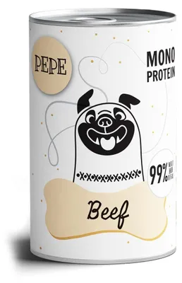 Obrázok produktu pre Vrecko pre zviera Pepe Beef - mokrá krmivo pre psov - 400 g