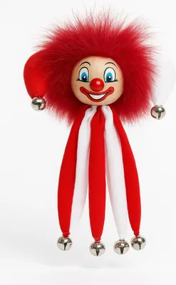 Produktbild von Clownanstecker rot-weiß