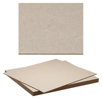 Buchbindeplatten, 10 Stück, 318x254x2 mm, Grau