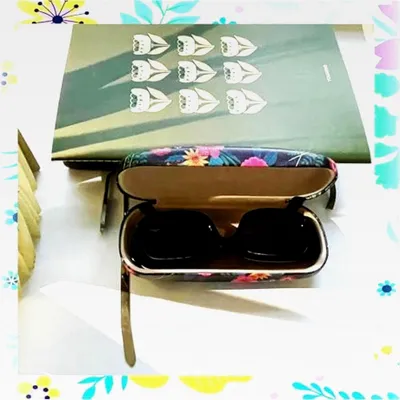 Produktbild von 3 Stück Brillenetui Hardcase, Tragbare Brillentasche mit Brillenputztuch, Grün, Schwarz, Weiß
