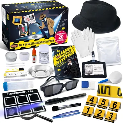 Produktbild von Detektiv Spielzeug Set, 20 Experimente, für Rollenspiel, für Kinder