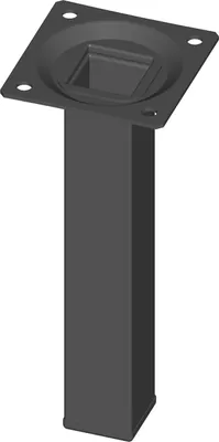 Produktbild von Element System Möbelfuß Höhe 150mm Tragkraft je Fuß 50kg VK-Stahlrohr 25x25mm schwarz - 11101-  00010