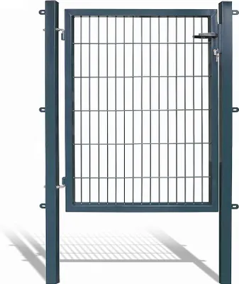 Produktbild von Gartentore für Stabmattenzaun - Farbe und Höhe wählbar - inkl. Pfosten und Befestigungsmaterial (Gartentor H 120 x B 100 cm, anthrazit)