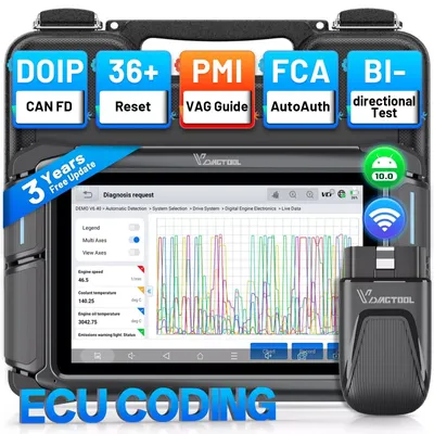 Produktbild von OBD2-Scanner – Werkzeug zur Fahrzeuginbetriebnahme und -diagnose – Fehlercode-Auslesegerät – Schlüsselprogrammiergerät – Steuergerät-Codiergerät