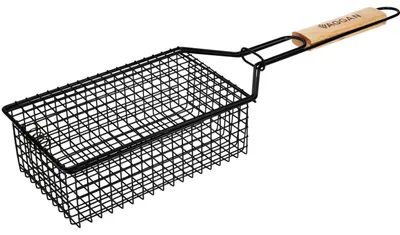 Image de Support pour brochettes Vaggan, acier inoxydable, 22 x 13 x 7,5 cm, noir
