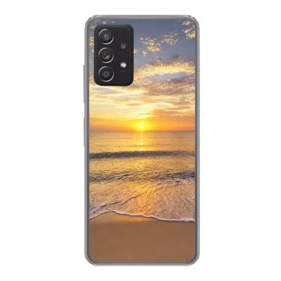 Produktbild von MuchoWow® Handyhülle Schutzhülle Hülle für Samsung galaxy a73 Strand - Sonnenuntergang - Meer Silikon Softcase Handy Hülle - Handyhülle