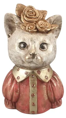 Produktbild von Katzenskulptur, Büste, aus Harz, 17 cm