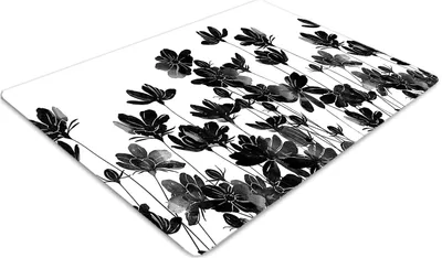 Produktbild von Stuhlunterlage Bürostuhlunterlage 120 cm x 90 cm Bodenmatte Bürostuhlunterlage - Schwarze Wiese.