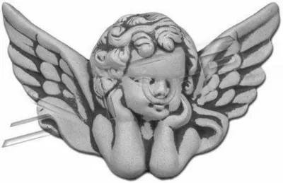 Zdjęcie produktu dla Dekoracja grobu Kamienna dekoracja grobu Figura anioła Rzeźba Bóg Święty 14cm S111002