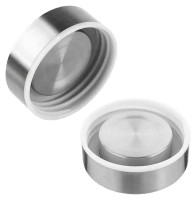 Edelstahl-Ersatzdeckel für Glasflaschen, 1 l, 2 Stück