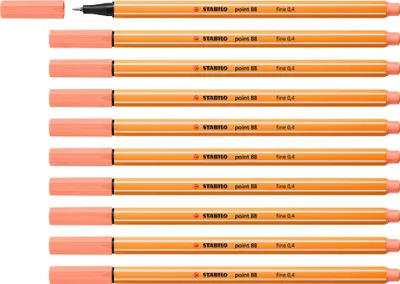 Produktbild von STABILO Fineliner -  point 88 - 10er Pack - apricot