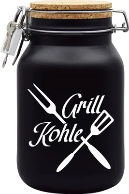 Produktbild von Spardose Geld Geschenk Ideen Grill Kohle Design2 Schwarz Größe XL 2 Liter