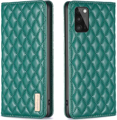 Produktbild von Galaxy A41 Hülle, Elegant Bookstyle Flip Leder Kartenfächer Schutzhülle mit Ständer für Samsung Galaxy A41 Grün