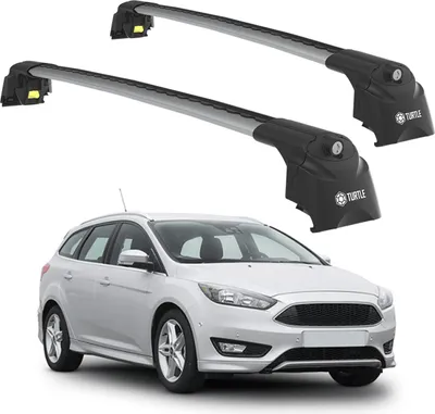 Image de TURTLE Galerie de toit AIR-2 FORD FOCUS ESTATE (C346) 2011 - 2018 , Argent