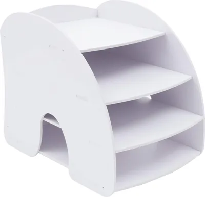 Zdjęcie produktu dla 4-warstwowy organizer na biurko Wielofunkcyjne materiały biurowe A4 Przechowywanie dokumentów Sortowanie poczty Pudełko do przechowywania w biurze Dom Szkoła