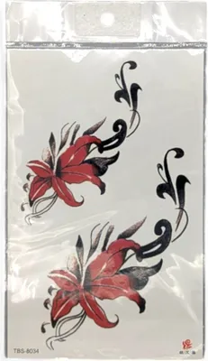Produktbild von Temporäre Tattoos – Verschiedene Designs: Blumen, Tiere, Abstrakte Kunst Lilien