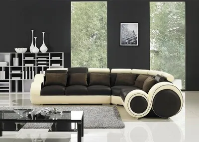 Produktbild von Ecksofa Leder Sofa Couch Polster Eck Sitz Wohnlandschaft Garnitur L-Form Stoff