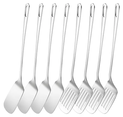 Immagine prodotto di Set di 8 spatole in acciaio inossidabile per la cucina