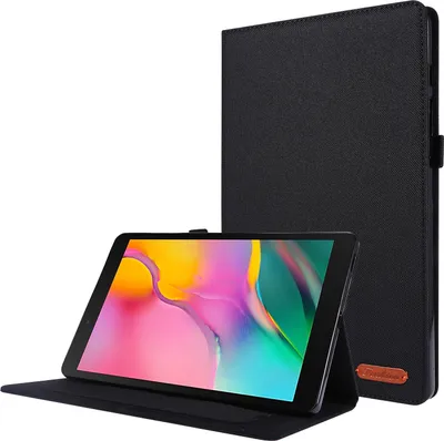 Produktbild von Hülle für Samsung Galaxy A7 Lite SM-T220 SM-T225 8.7 Zoll Smart Cover Etui mit Standfunktion und Auto Sleep/Wake Funktion Schwarz