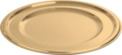 Image de Set de 2 plateaux rond or 30 cm