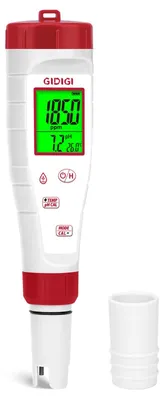 4-in-1 pH-/TDS-/EC-Meter für Wasser, Hydrokultur & Aquarium